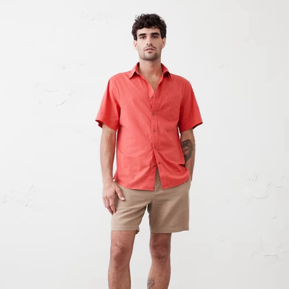 Banana Republic Men's Coral Dress Shirt
